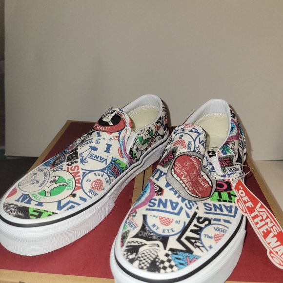 Vans Slip-On Mash-Up Stickers Skate Shoes main image 5